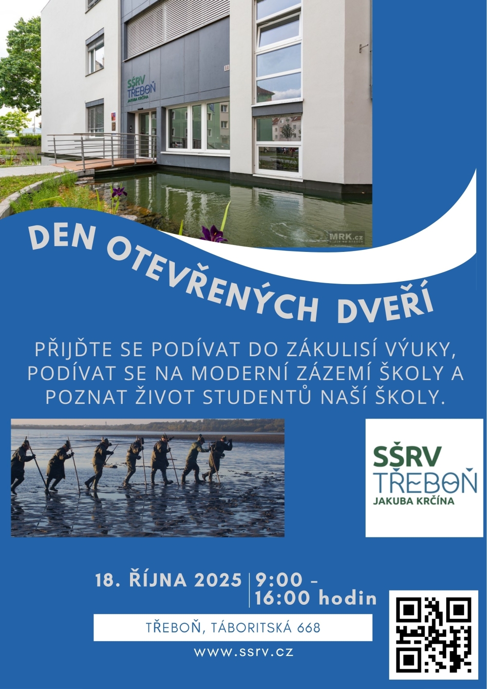 Den otevřených dveří na SŠRV Jakuba Krčína v Třeboni